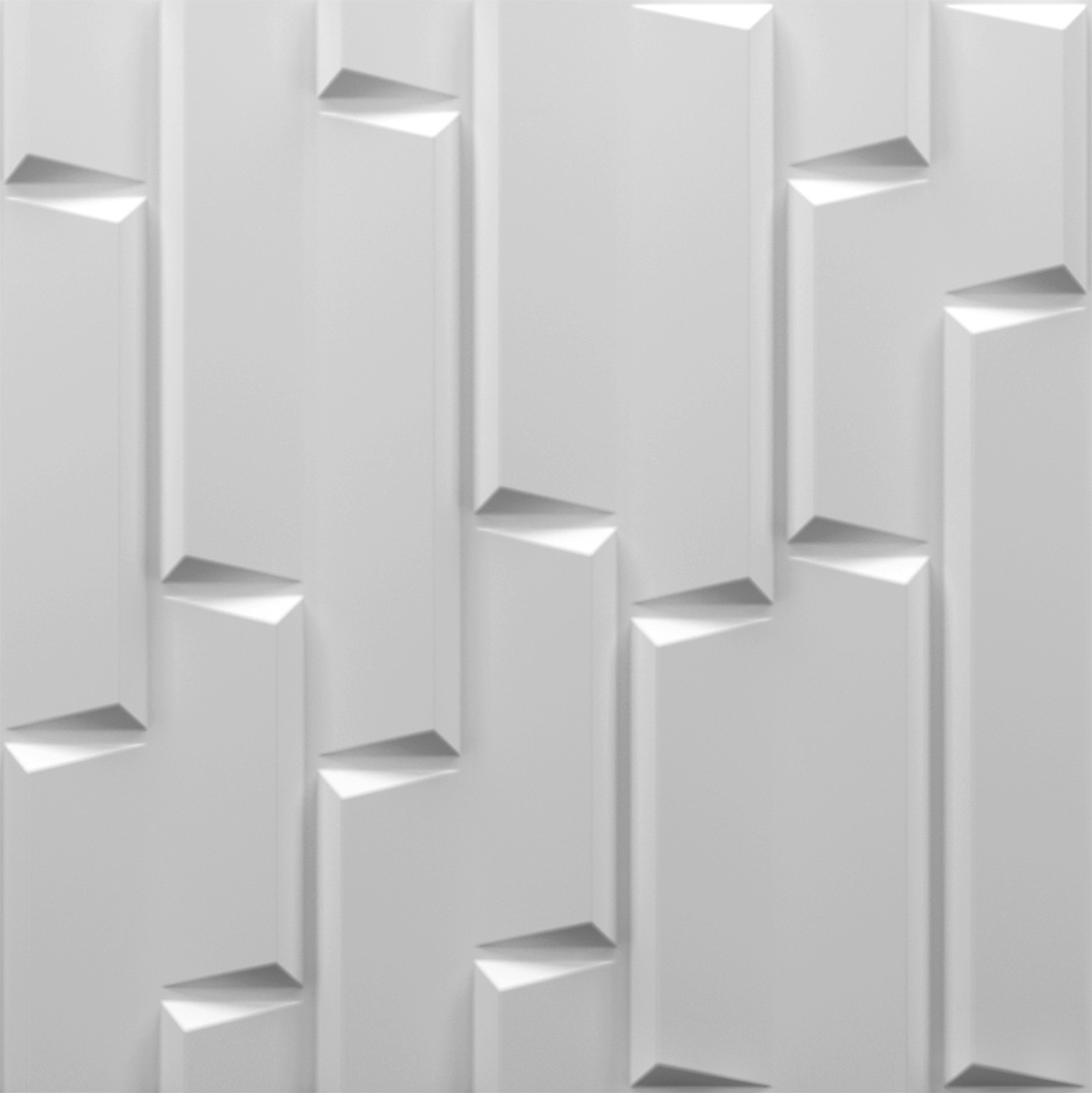 Плитка гіпсова 3D-панель BeautyWalls STREAM 600×600 мм